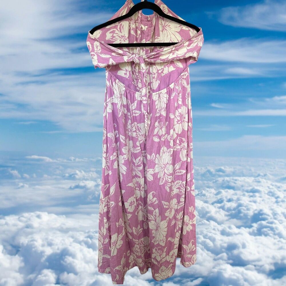 Free People The Perfect Sundress Size Medium Floral Linen Blend - Picture 7 of 8
